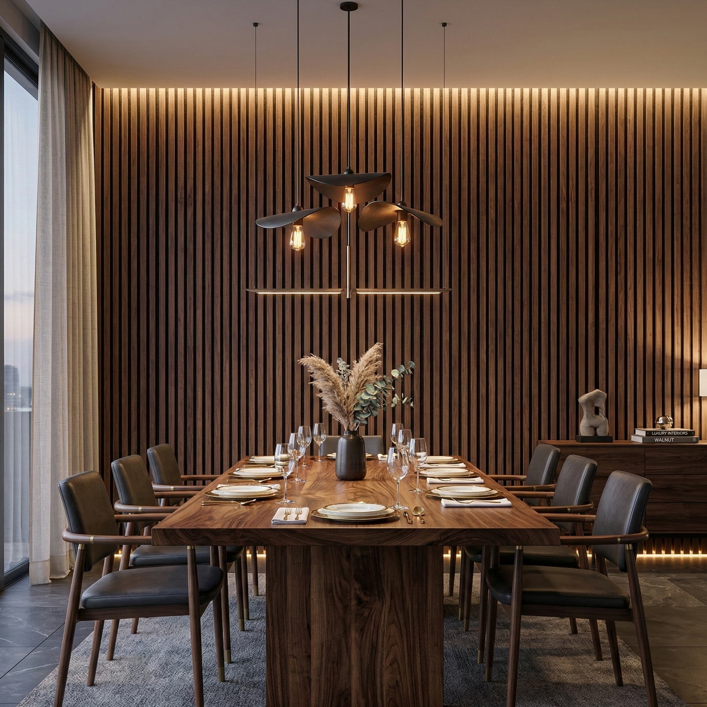 Architektonische Akustik-Holzplatte – 270 × 110 cm 