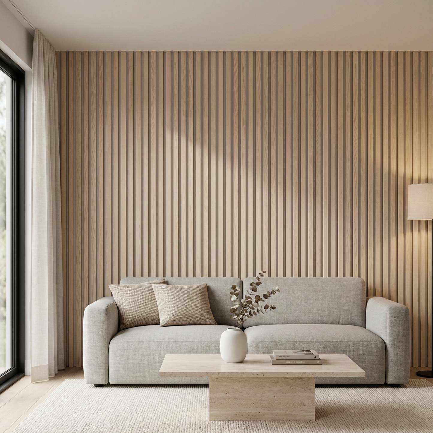 Architektonische Akustik-Holzplatte – 270 × 110 cm 