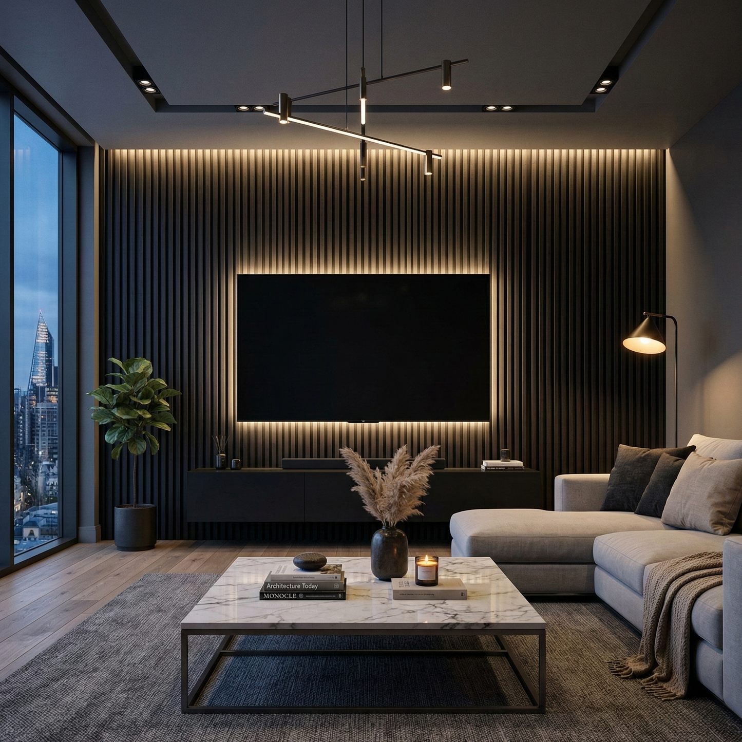 Architektonische Akustik-Holzplatte – 270 × 110 cm 