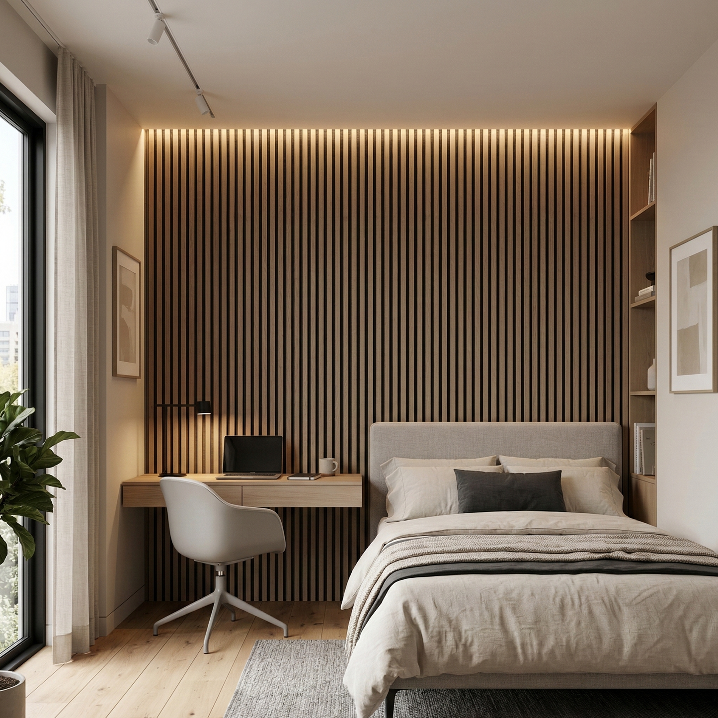 Architektonische Akustik-Holzplatte – 270 × 110 cm 